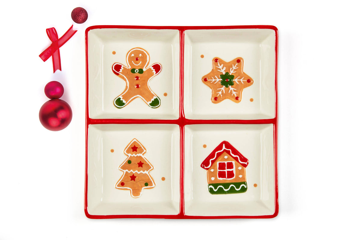 Serveerschaal - Keramiek - Kerst Wonderful Ginger