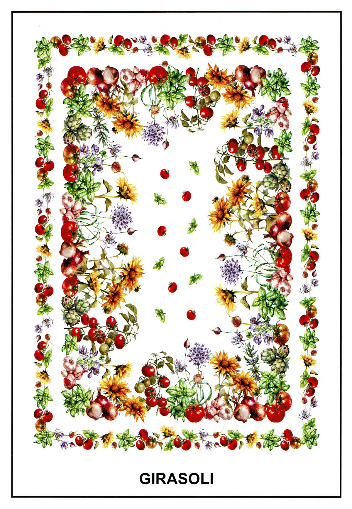 Italiaans tafelkleed Girasol - katoen - zonnebloemprint