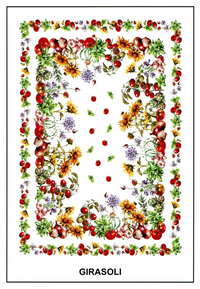 Italiaans tafelkleed Girasol - katoen - zonnebloemprint