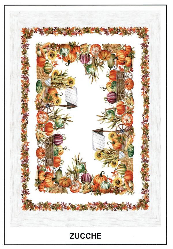 Italiaans tafelkleed Zucche - katoen - herfstprint